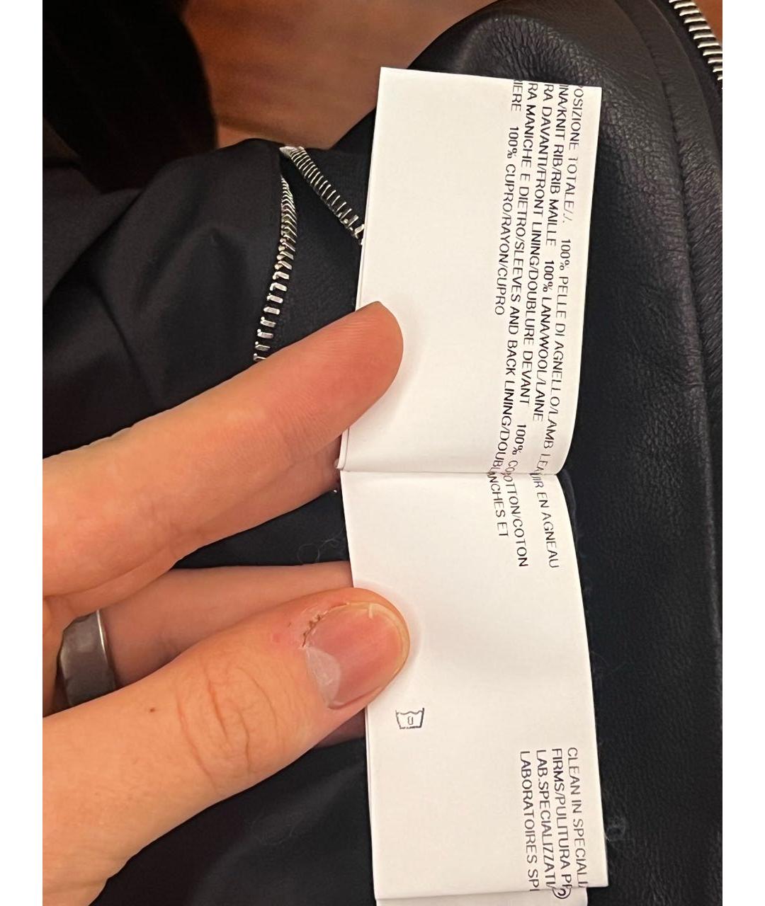 RICK OWENS Черная кожаная куртка, фото 4