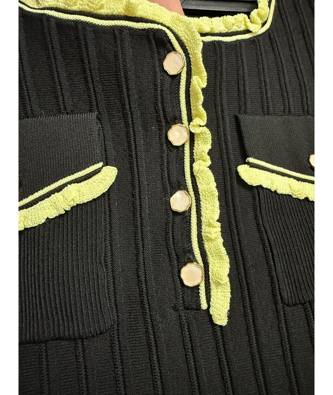 SANDRO Черное вискозное повседневное платье, фото 4