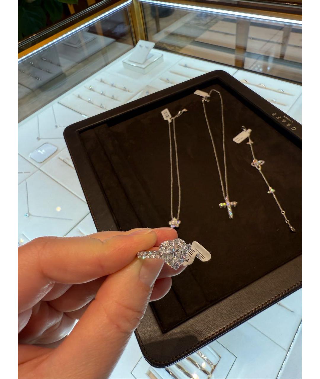 GRAFF Серебряное кольцо из белого золота, фото 8