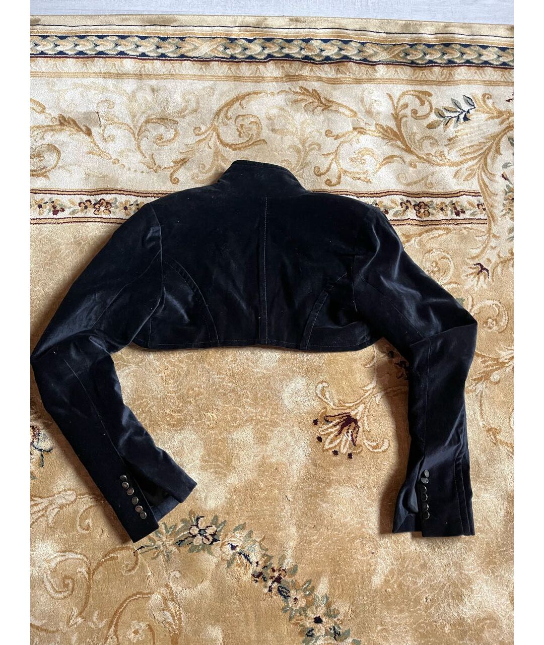Celyn B Черный бархатный жакет/пиджак, фото 2