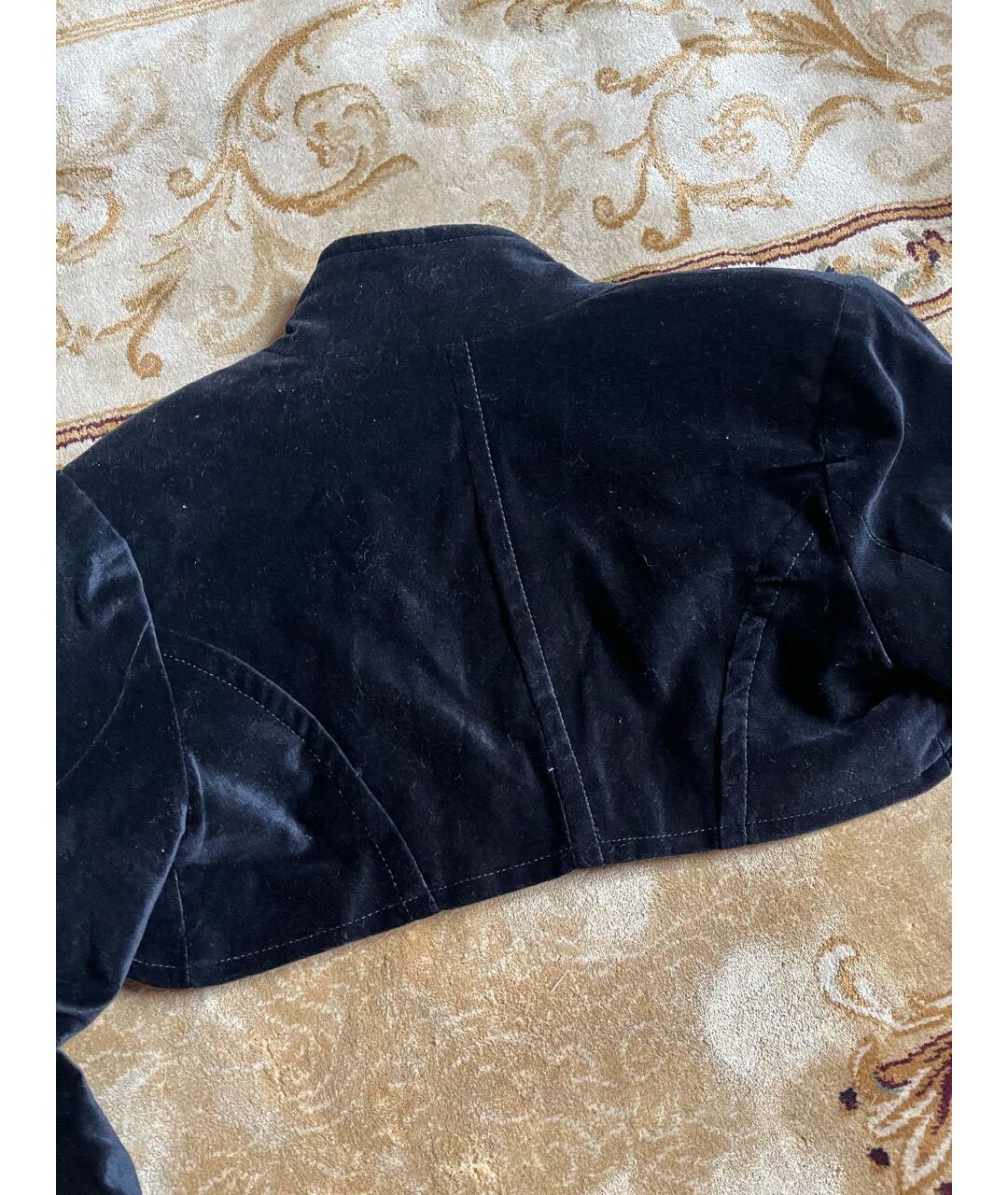 Celyn B Черный бархатный жакет/пиджак, фото 6