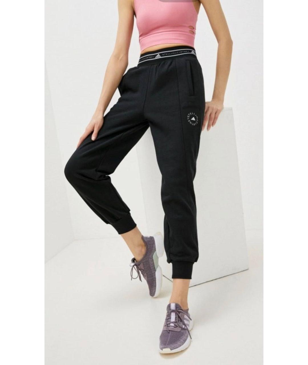 ADIDAS BY STELLA MCCARTNEY Черные хлопковые спортивные брюки и шорты, фото 5