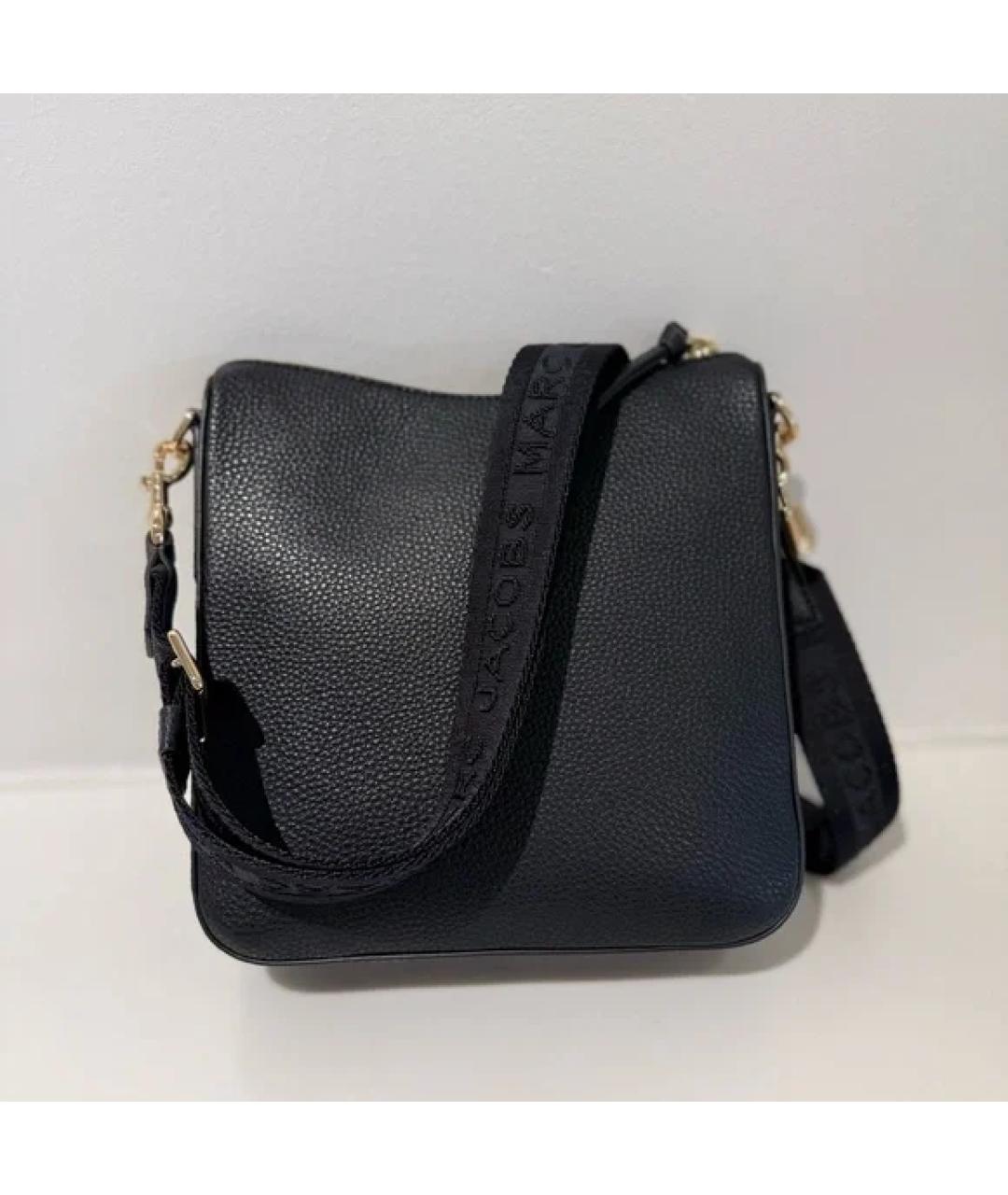 MARC JACOBS Черная кожаная сумка через плечо, фото 7