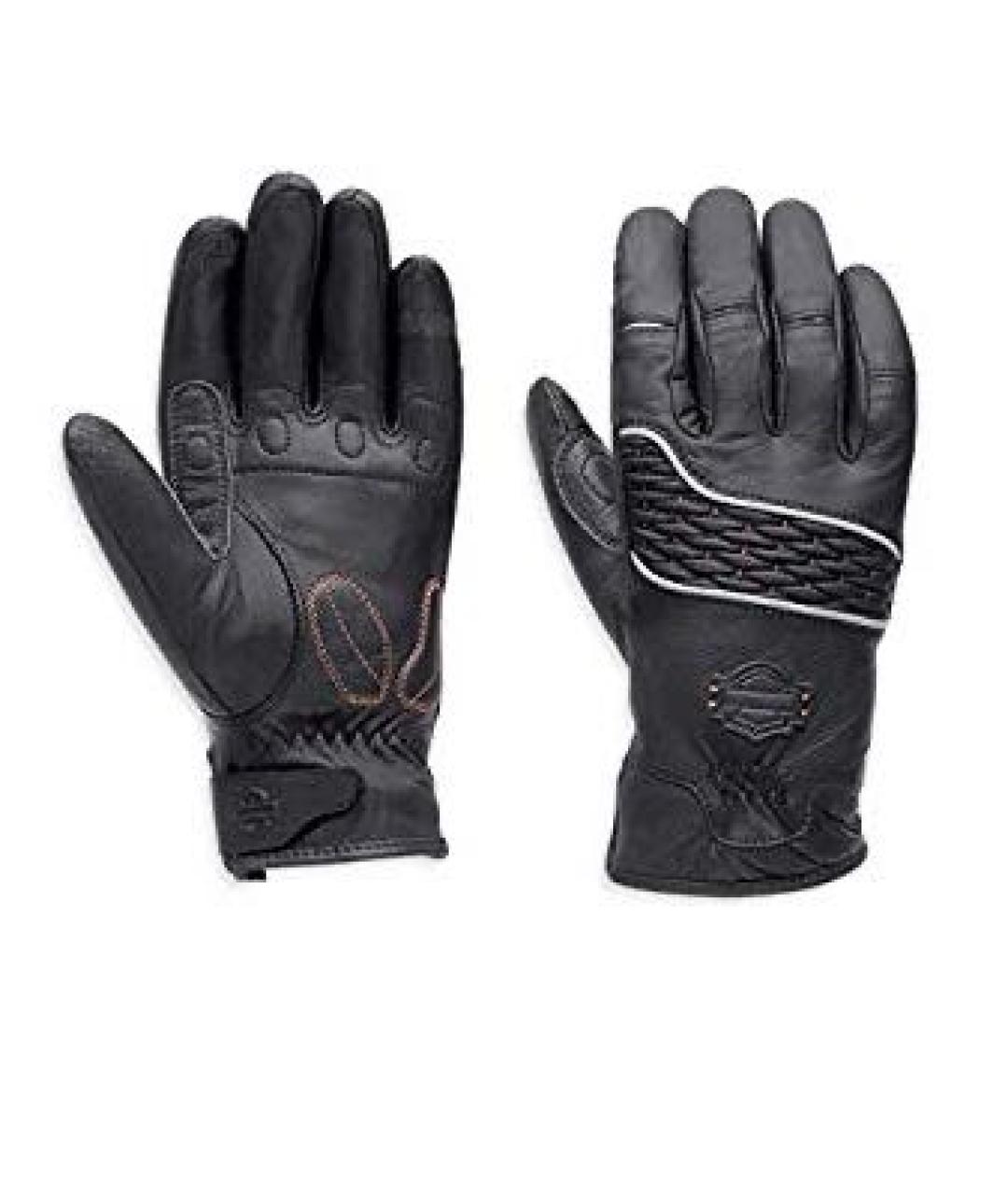 Harley Davidson Черные кожаные перчатки, фото 1