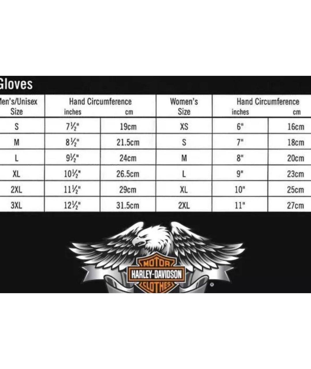 Harley Davidson Черные кожаные перчатки, фото 8