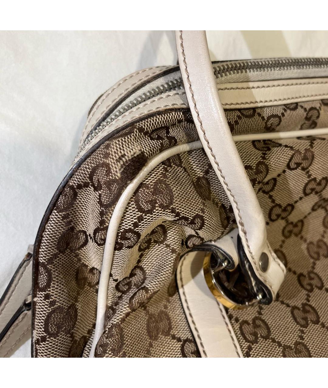 GUCCI Бежевая сумка тоут, фото 6
