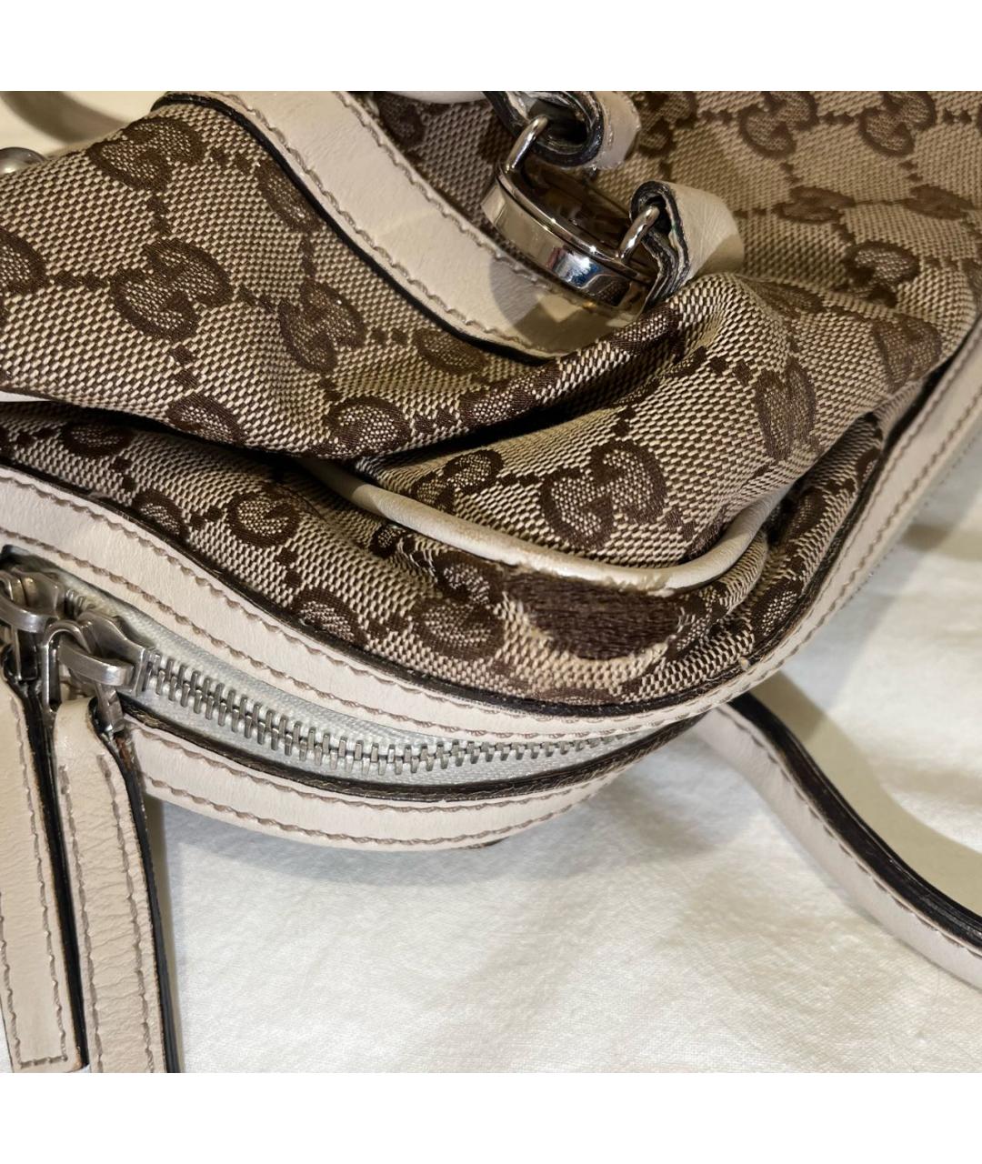 GUCCI Бежевая сумка тоут, фото 5