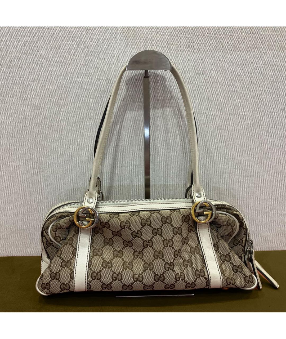 GUCCI Бежевая сумка тоут, фото 8