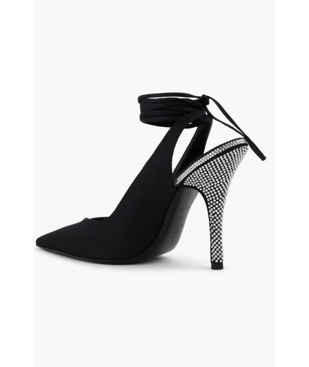 THE ATTICO Черные текстильные туфли, фото 3