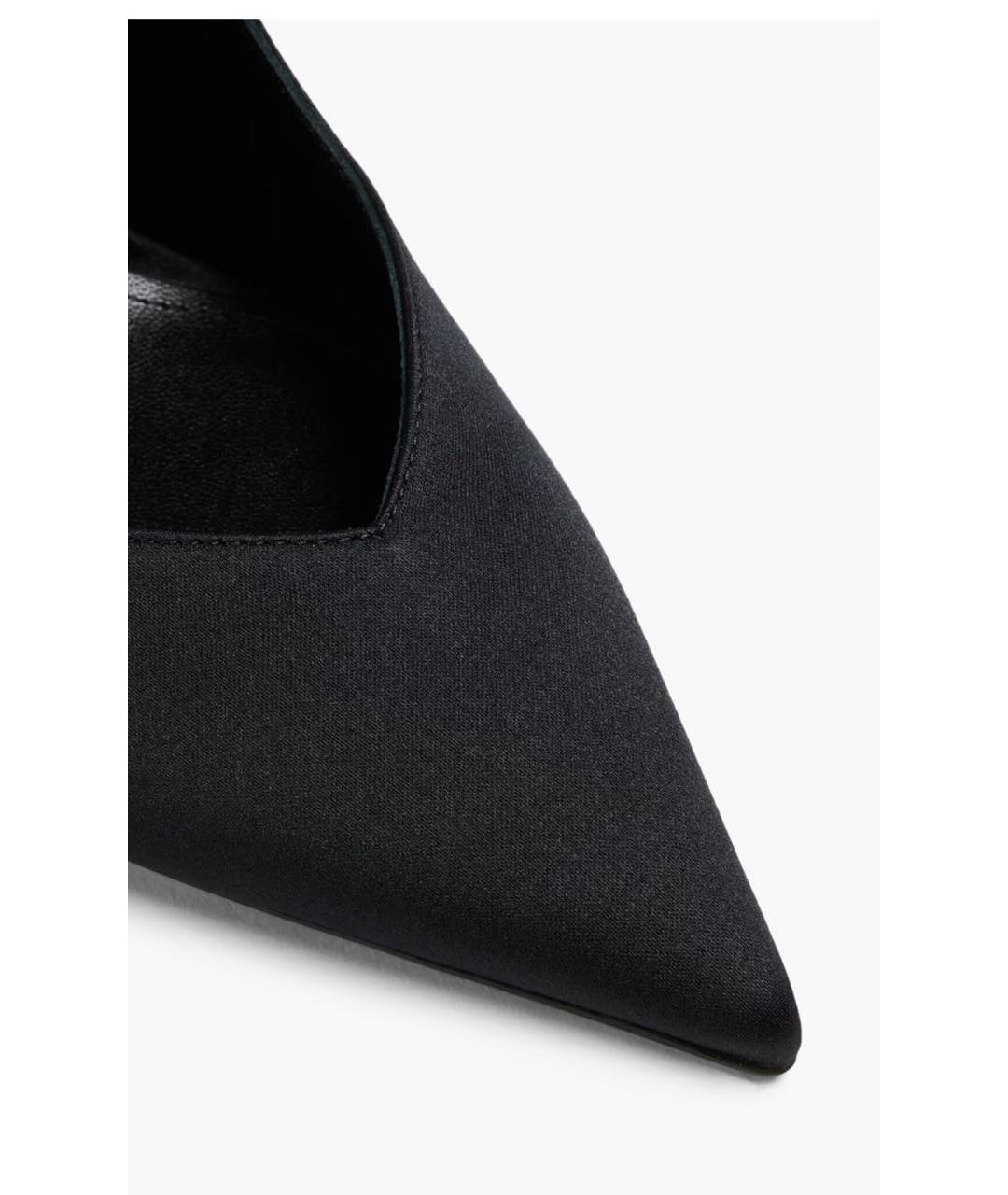 THE ATTICO Черные текстильные туфли, фото 4