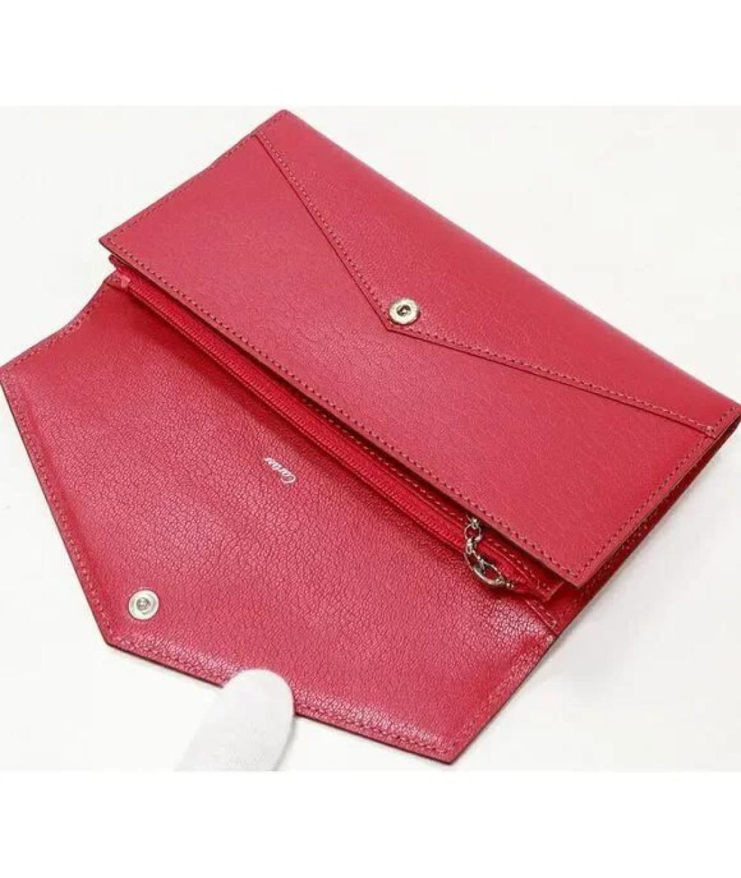 CARTIER Розовый кожаный кошелек, фото 4