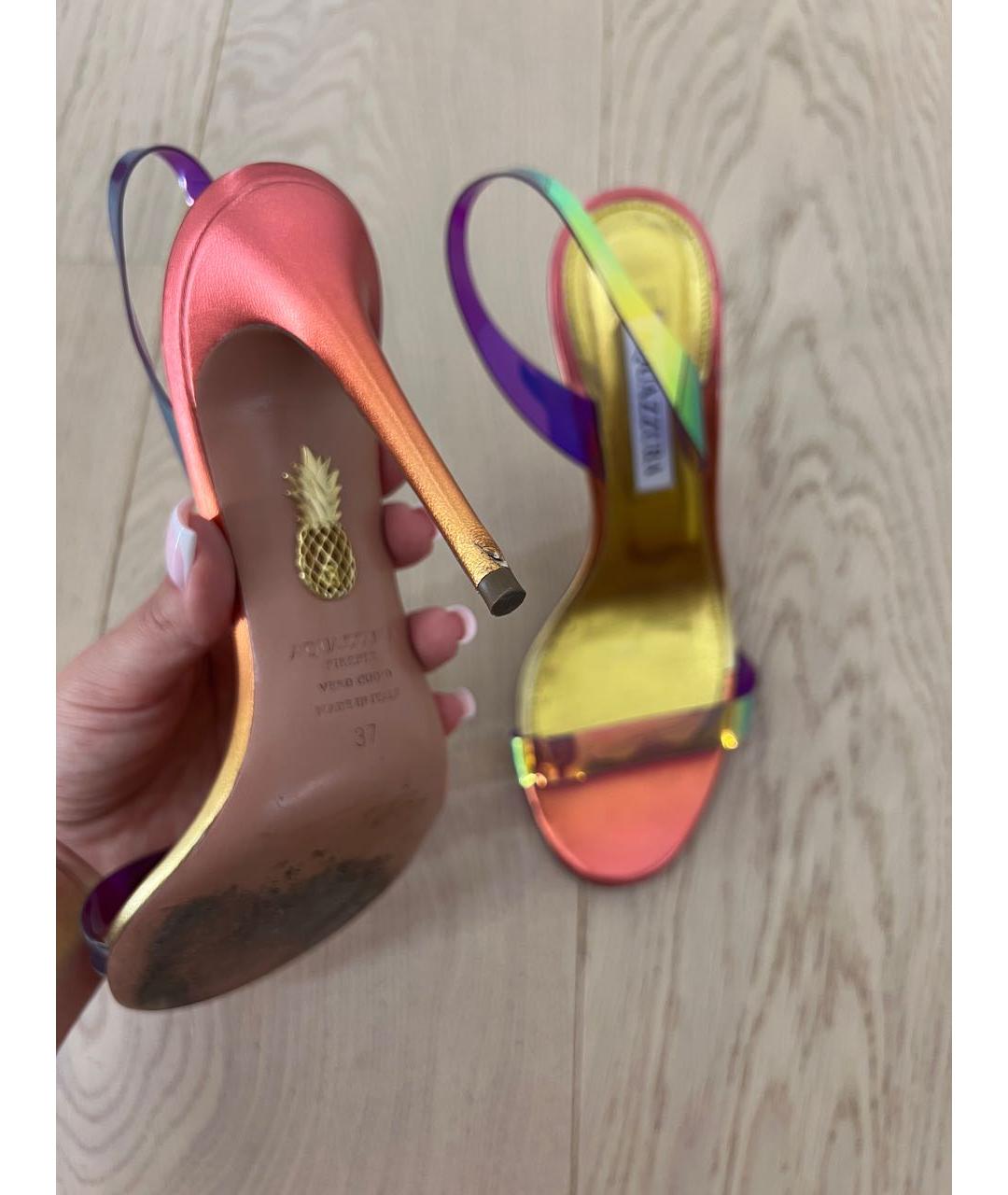 AQUAZZURA Мульти босоножки, фото 4