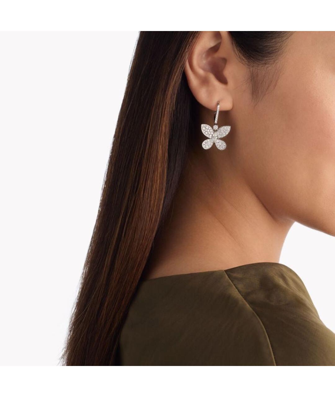 GRAFF Серебряные серьги из белого золота, фото 2