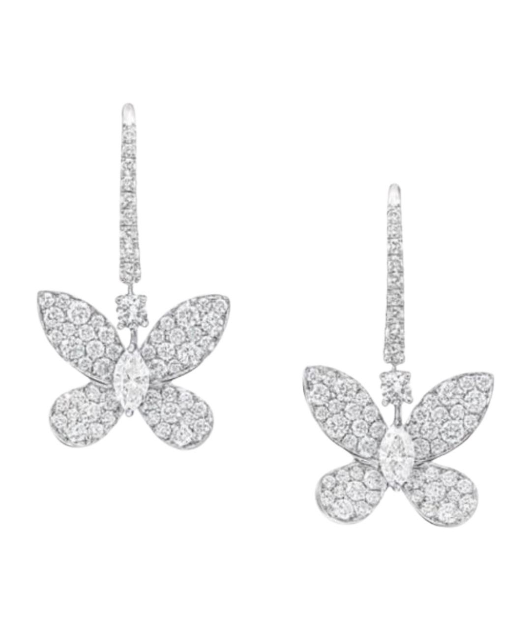 GRAFF Серебряные серьги из белого золота, фото 1