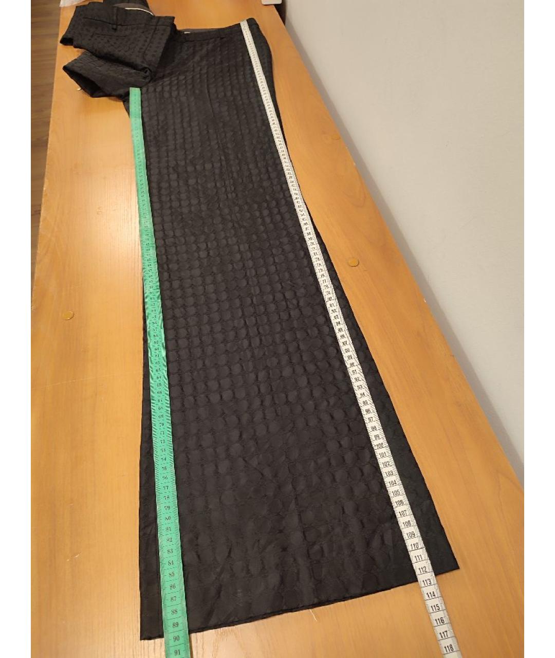 BCBG MAXAZRIA Черные полиэстеровые брюки широкие, фото 9