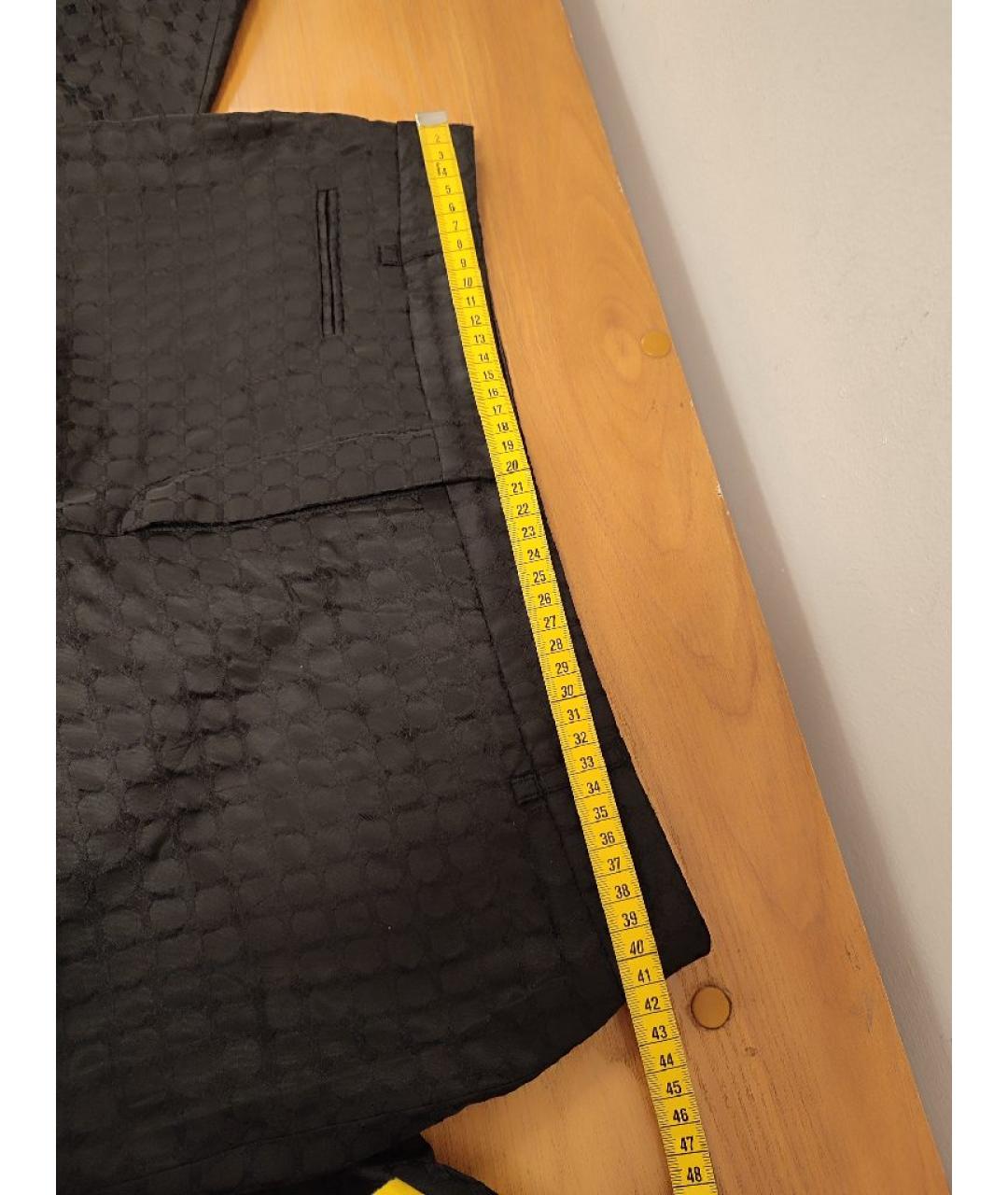 BCBG MAXAZRIA Черные полиэстеровые брюки широкие, фото 7