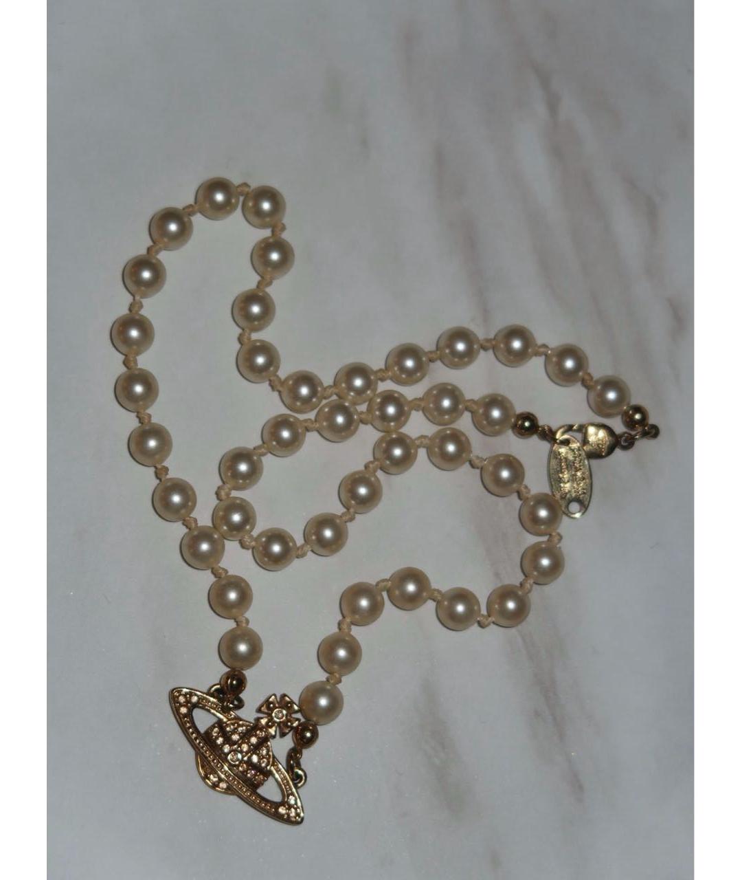 VIVIENNE WESTWOOD Белый чокер, фото 2