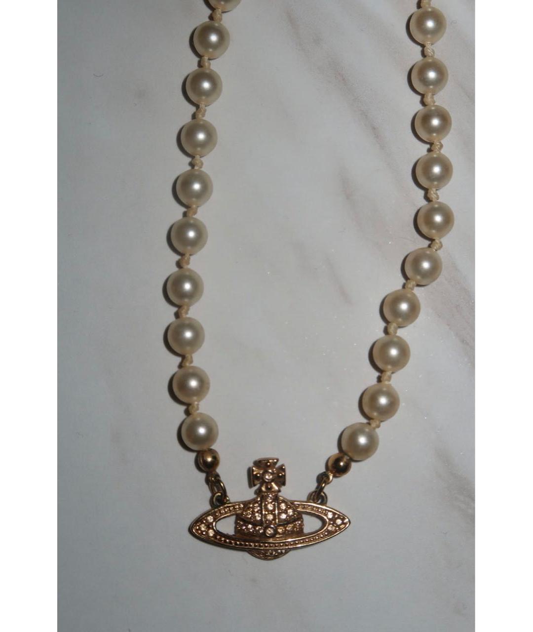 VIVIENNE WESTWOOD Белый чокер, фото 3