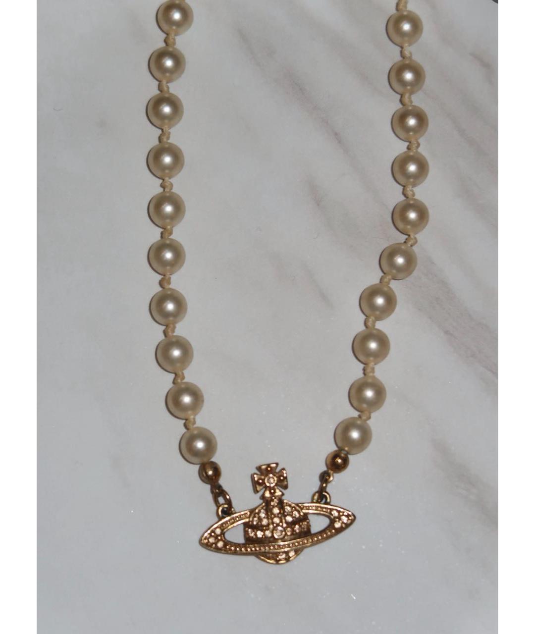 VIVIENNE WESTWOOD Белый чокер, фото 5