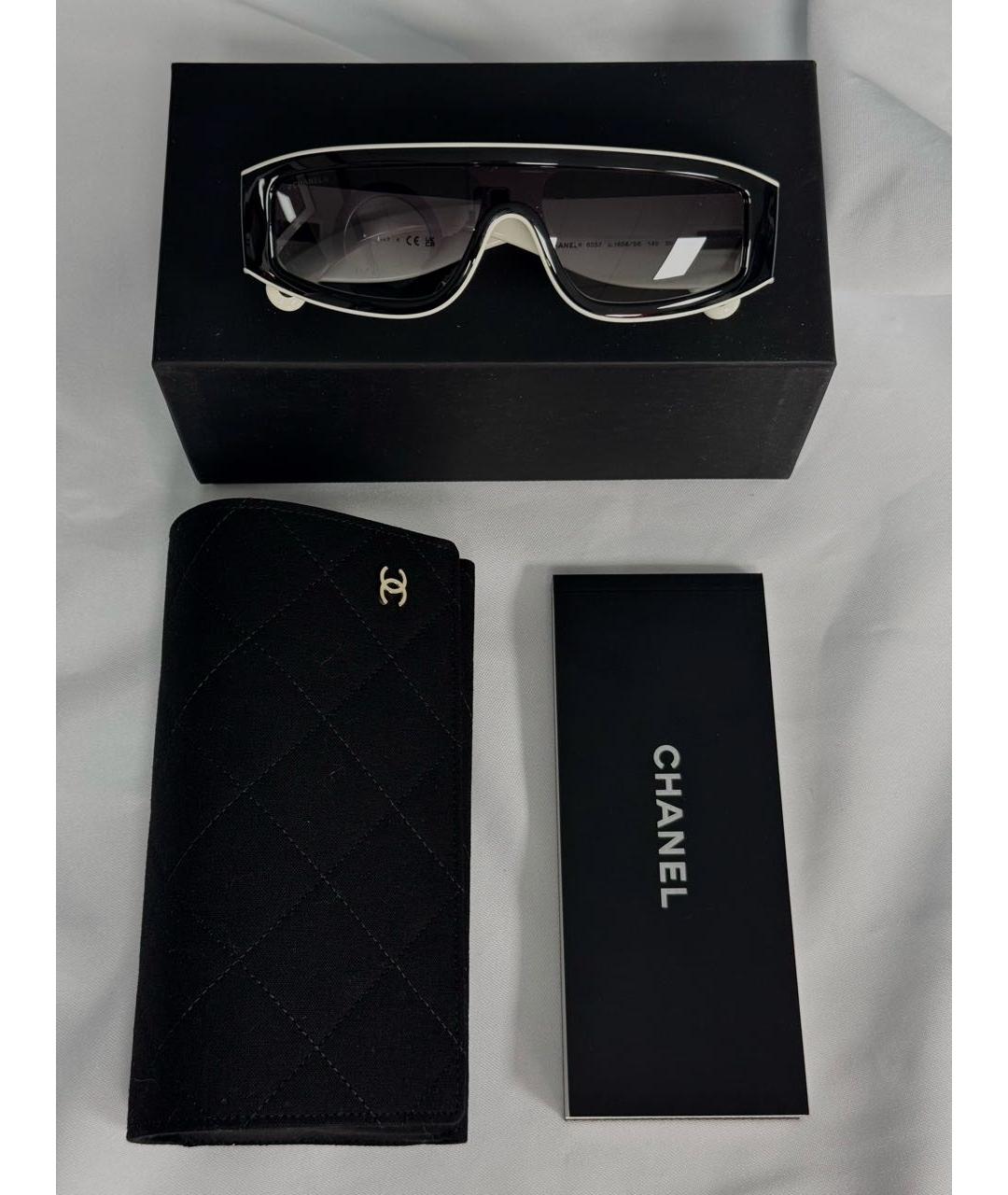 CHANEL Черные пластиковые солнцезащитные очки, фото 5