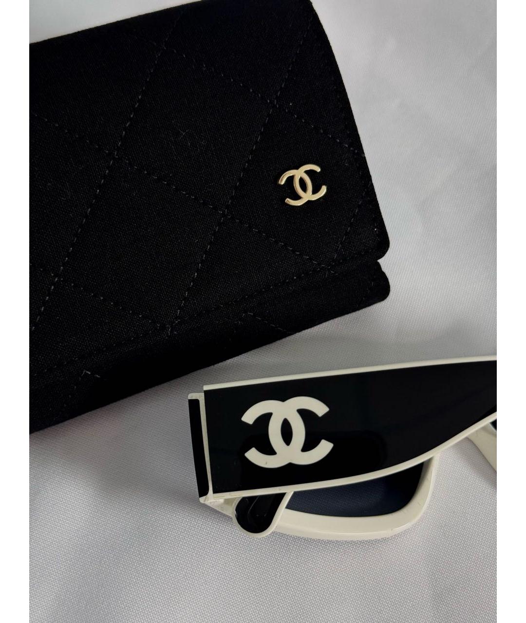 CHANEL Черные пластиковые солнцезащитные очки, фото 4