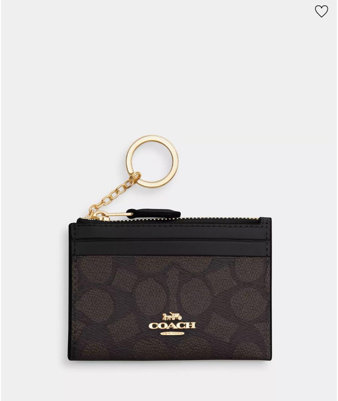 COACH Коричневый кожаный кардхолдер, фото 3