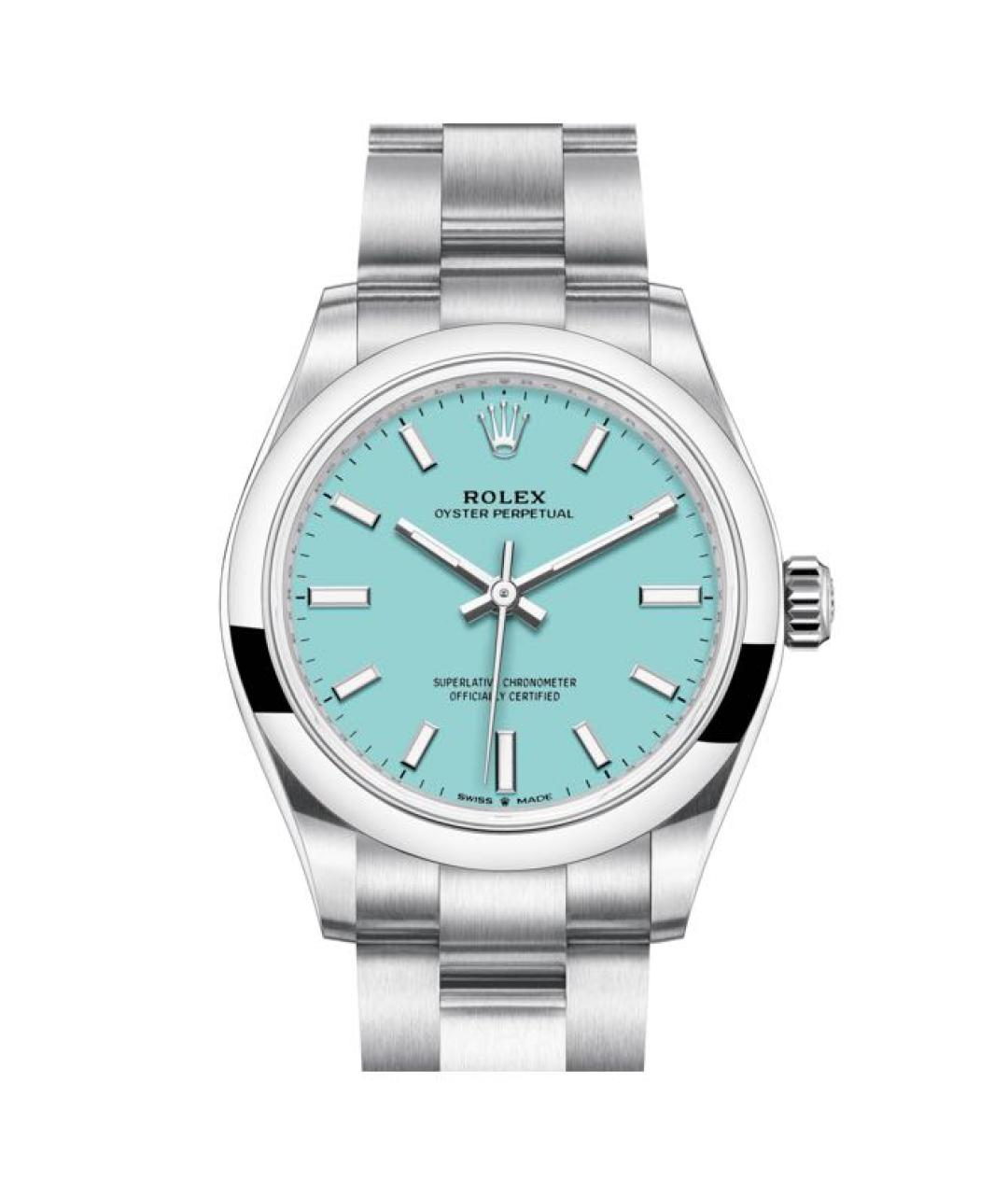 ROLEX Бирюзовые металлические часы, фото 1