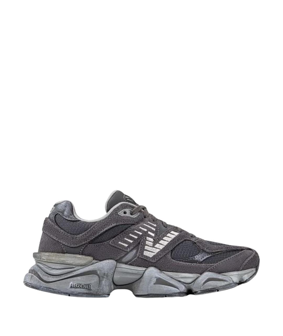 NEW BALANCE Серые замшевые низкие кроссовки / кеды, фото 1