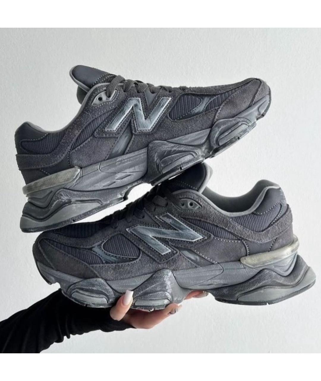 NEW BALANCE Серые замшевые кроссовки, фото 7