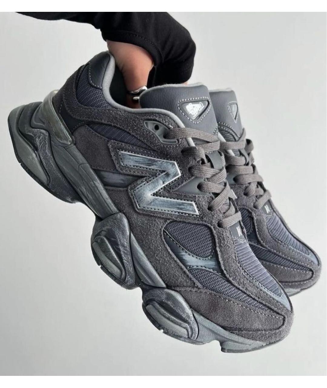 NEW BALANCE Серые замшевые кроссовки, фото 5