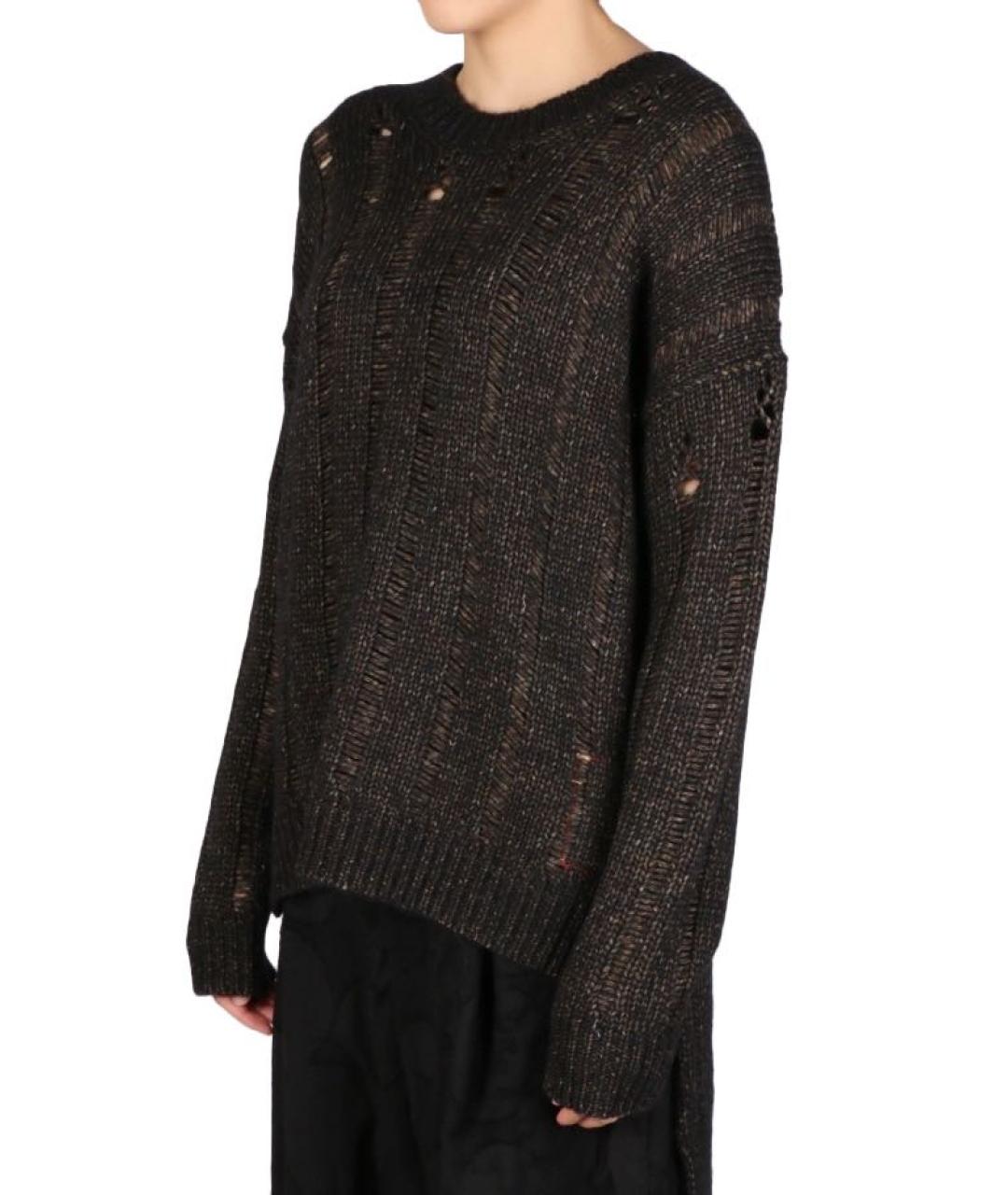 UMA WANG Коричневый шерстяной джемпер / свитер, фото 5