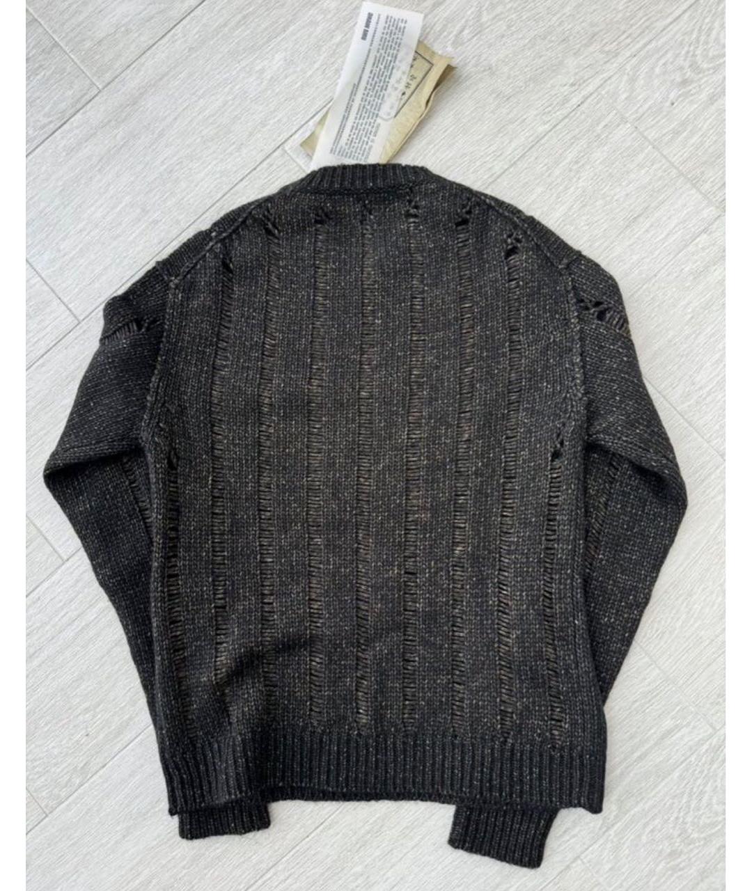 UMA WANG Коричневый шерстяной джемпер / свитер, фото 3