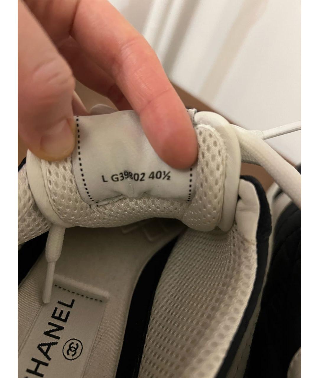 CHANEL Черные кожаные кеды, фото 6