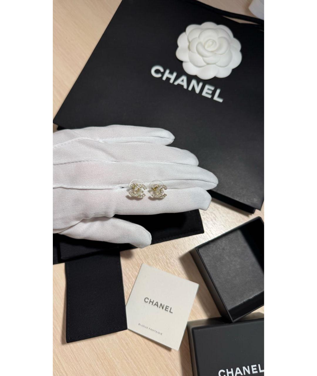 CHANEL Серебряные металлические серьги, фото 6
