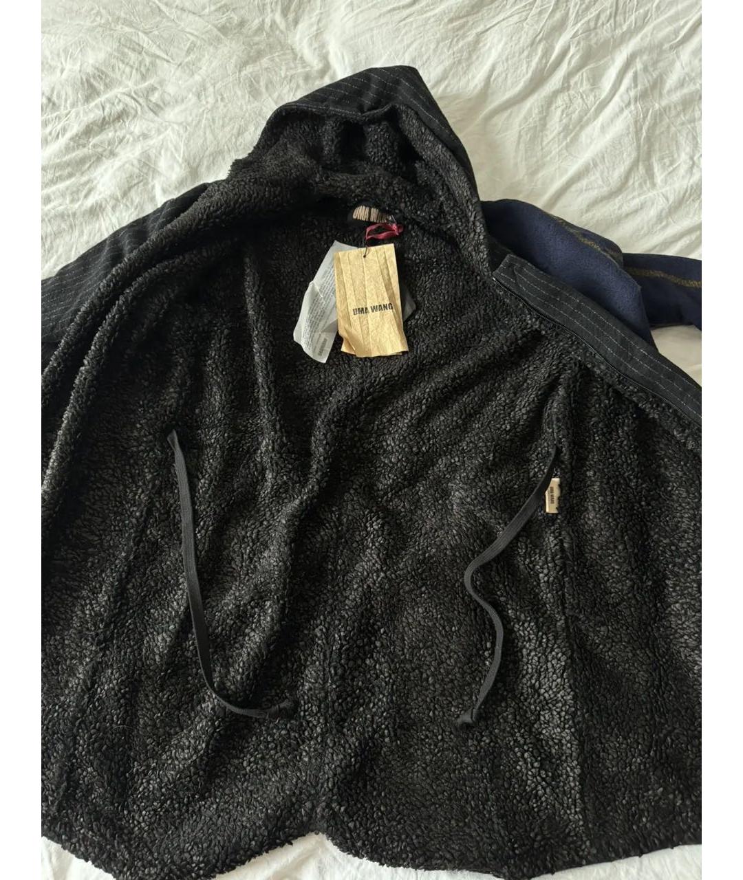 UMA WANG Черная шерстяная парка, фото 3