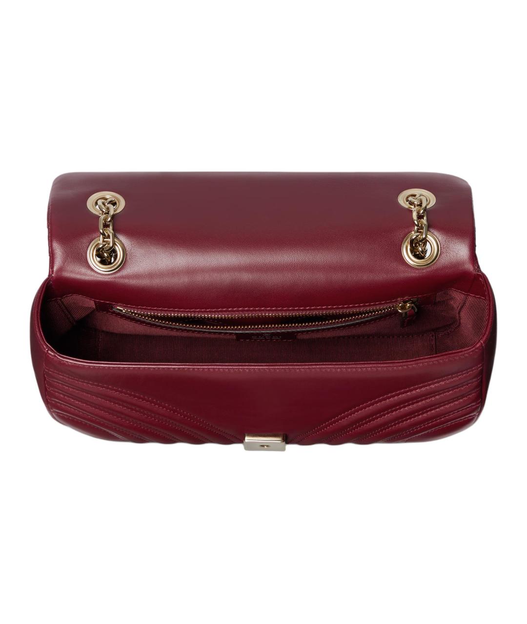 GUCCI Красная кожаная сумка через плечо, фото 5