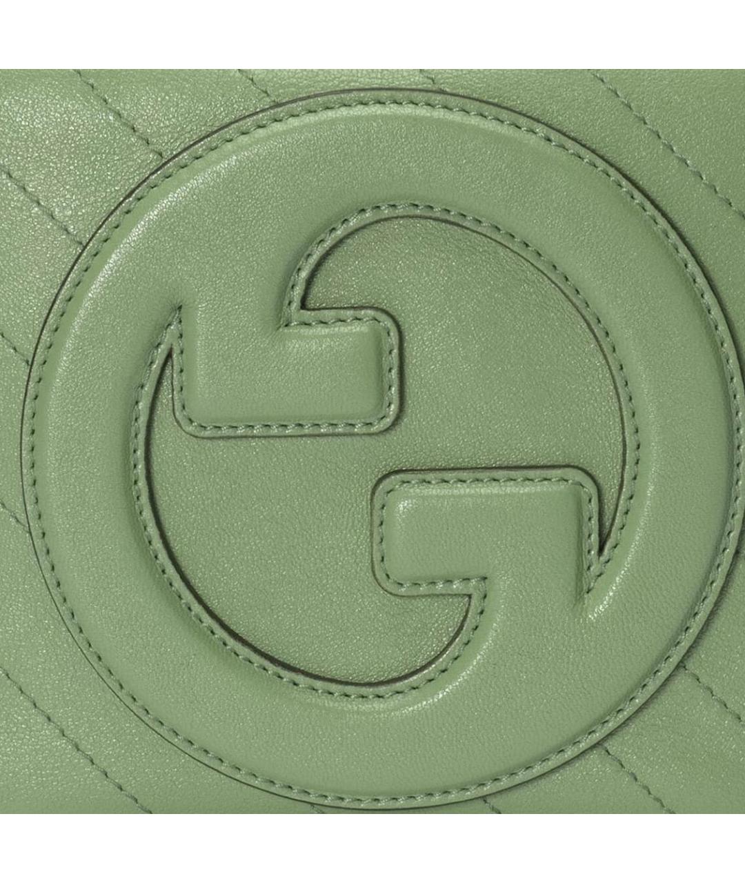 GUCCI Салатовая кожаная сумка через плечо, фото 8
