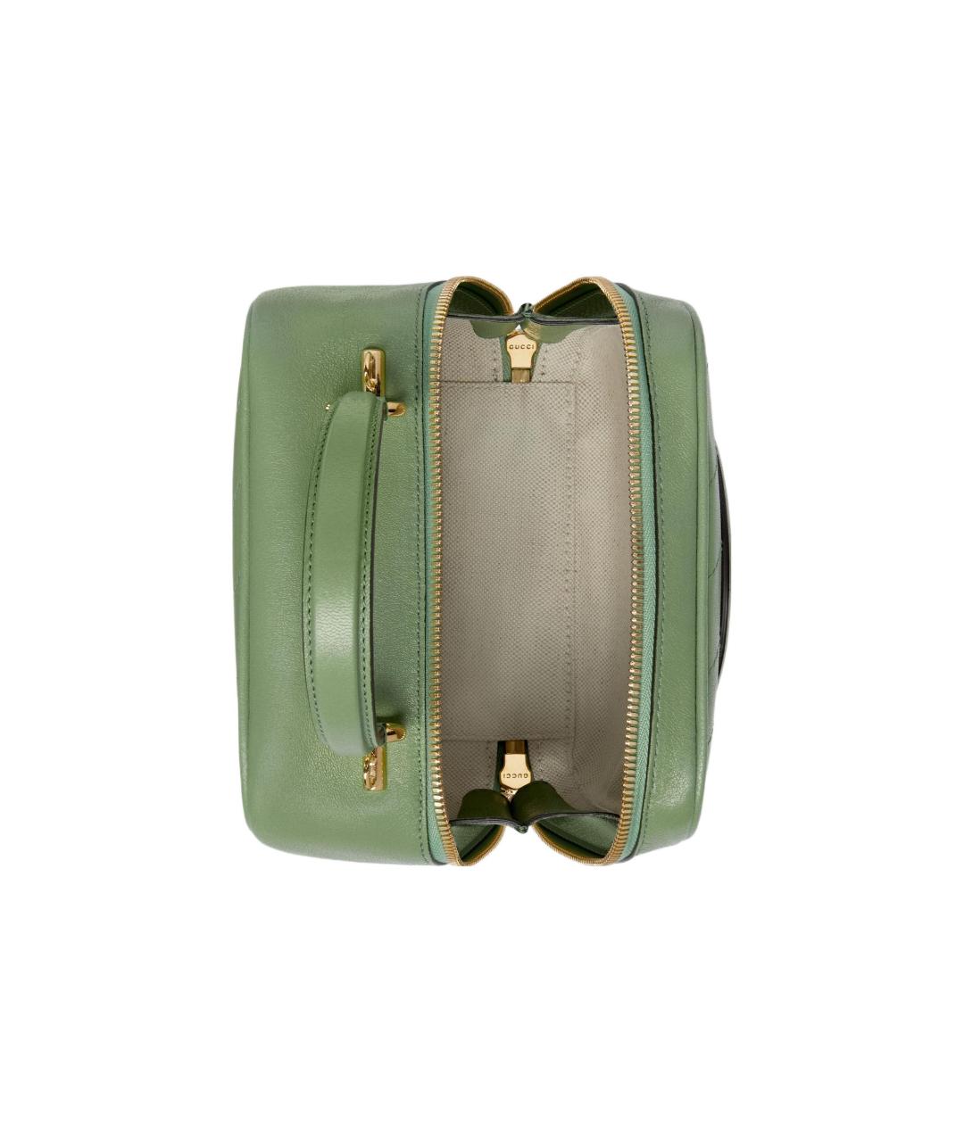 GUCCI Салатовая кожаная сумка через плечо, фото 6