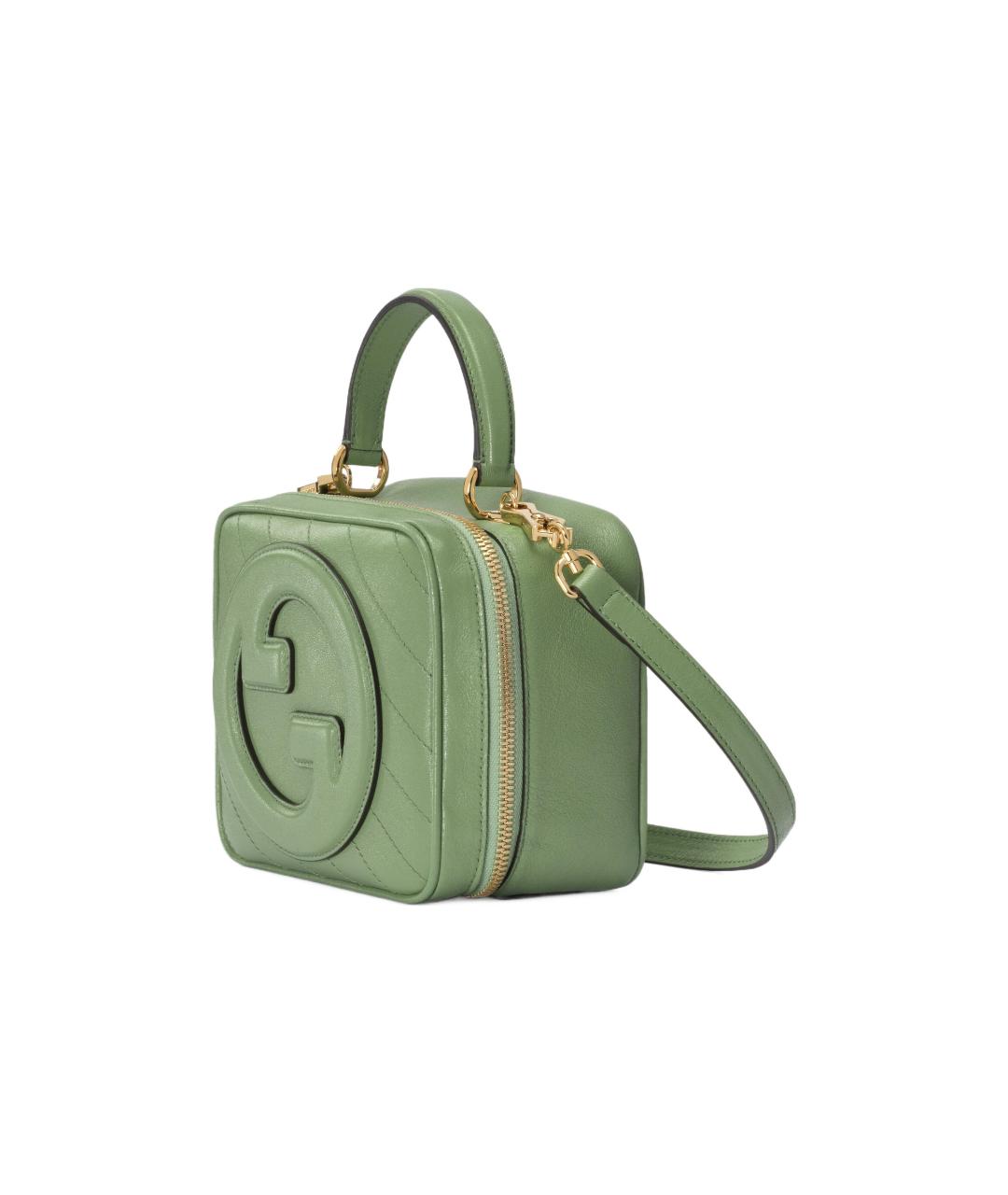 GUCCI Салатовая кожаная сумка через плечо, фото 2