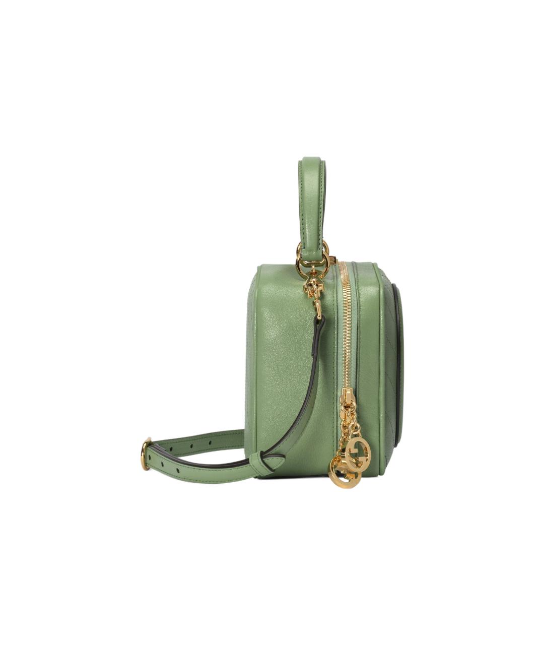 GUCCI Салатовая кожаная сумка через плечо, фото 4