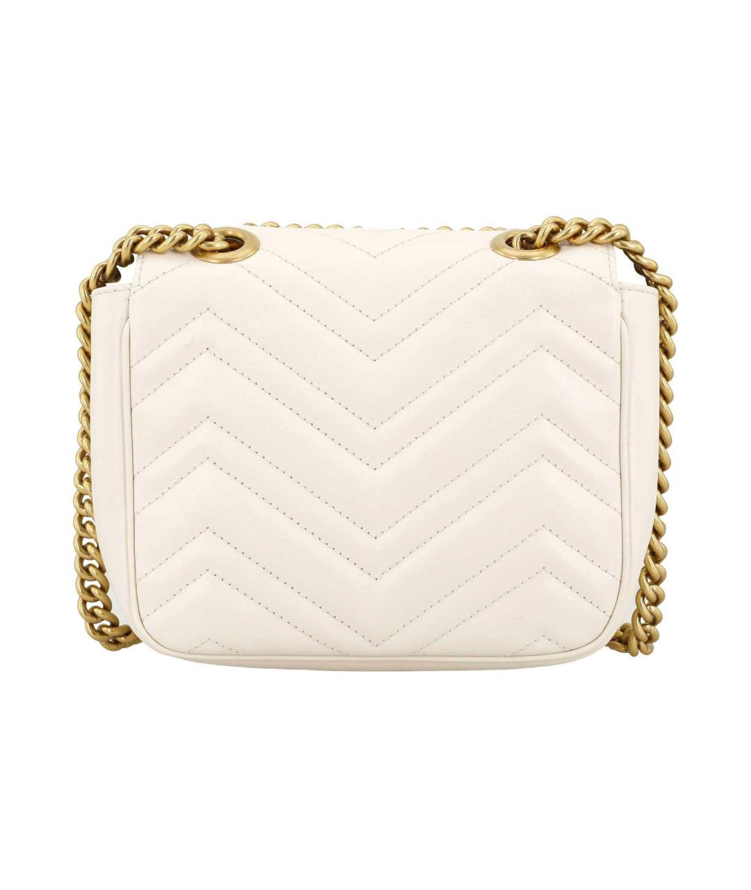 GUCCI Бежевая кожаная сумка через плечо, фото 4