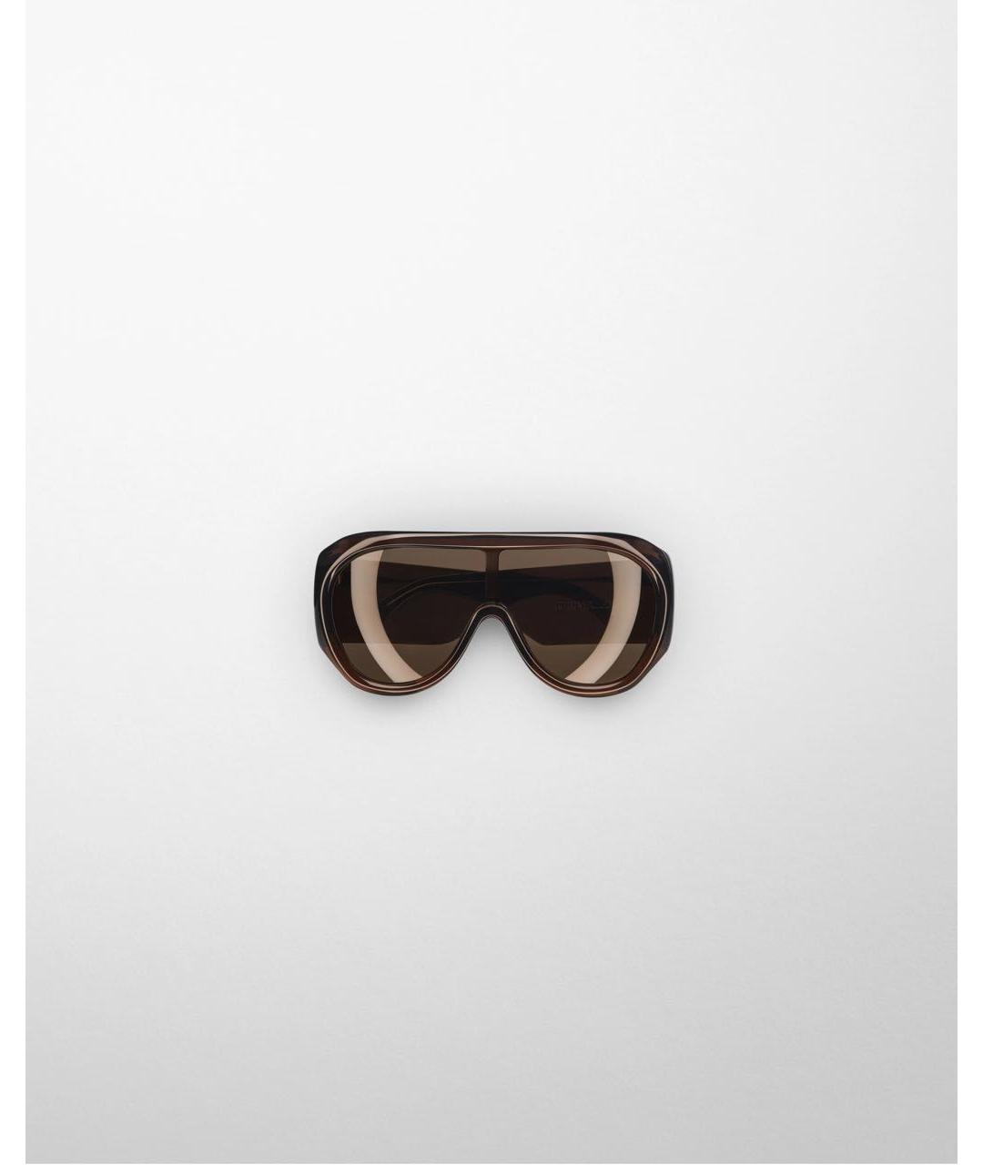 PHOEBE PHILO Коричневые пластиковые солнцезащитные очки, фото 9