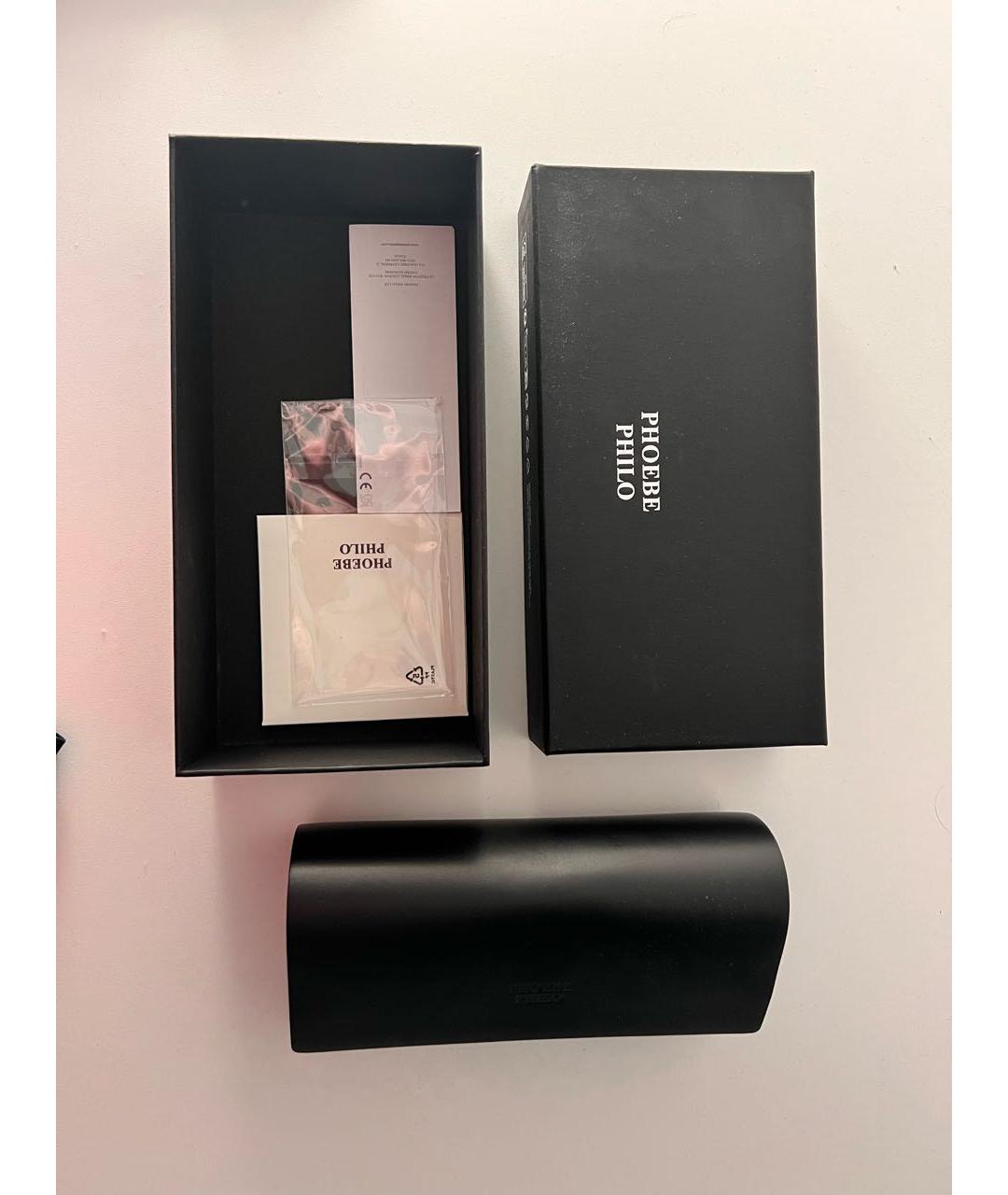 PHOEBE PHILO Коричневые пластиковые солнцезащитные очки, фото 4