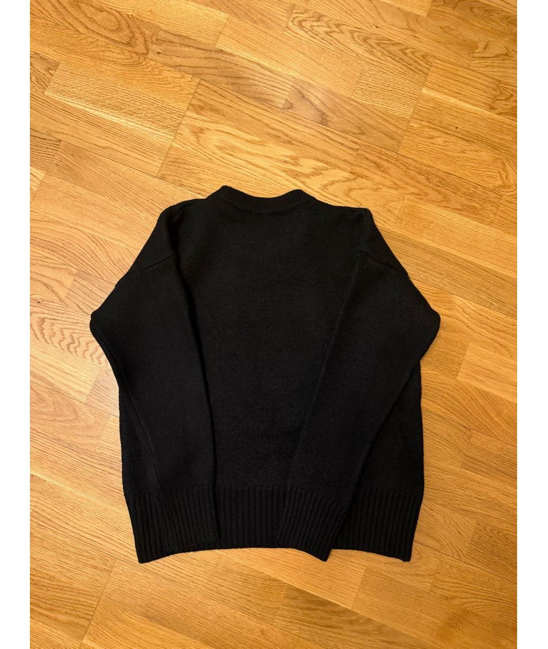 Ami Paris Черный шерстяной джемпер / свитер, фото 3