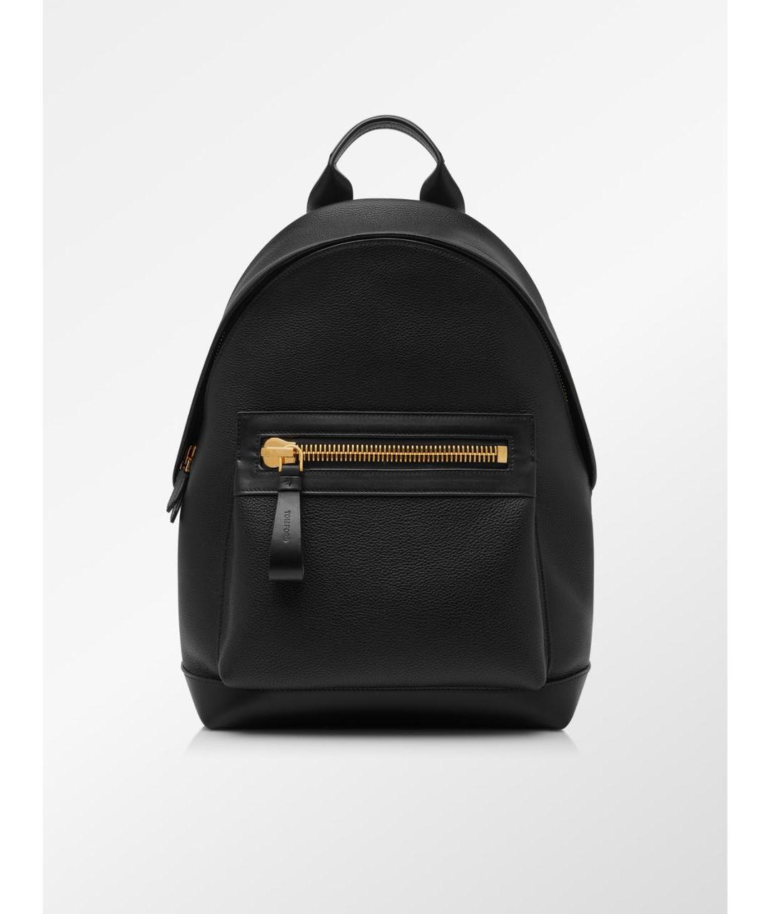 TOM FORD Черный кожаный рюкзак, фото 7