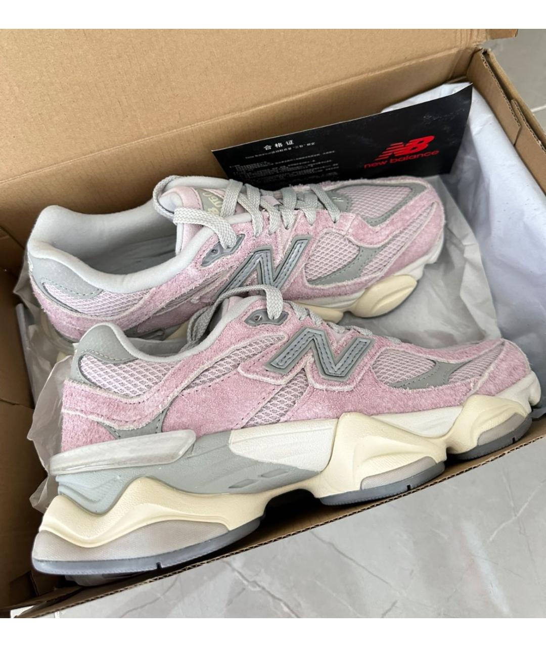 NEW BALANCE Розовые замшевые кроссовки, фото 3