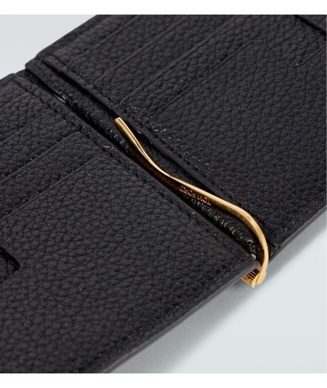TOM FORD Черный кожаный кошелек, фото 4