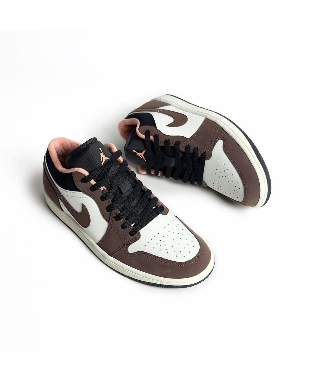 JORDAN Коричневые замшевые низкие кроссовки / кеды, фото 6