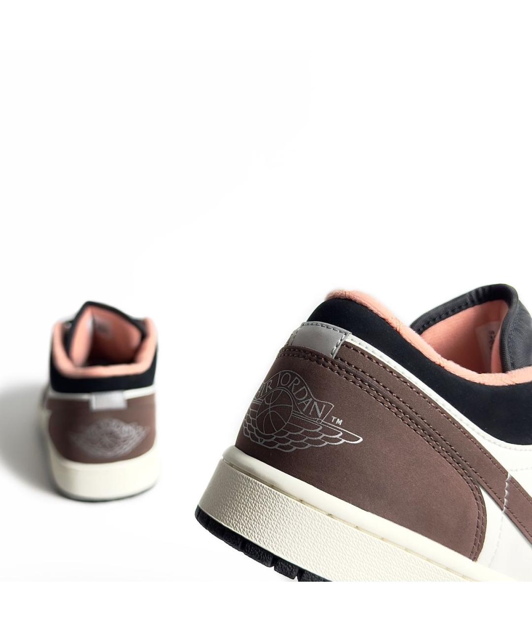 JORDAN Коричневые замшевые низкие кроссовки / кеды, фото 8
