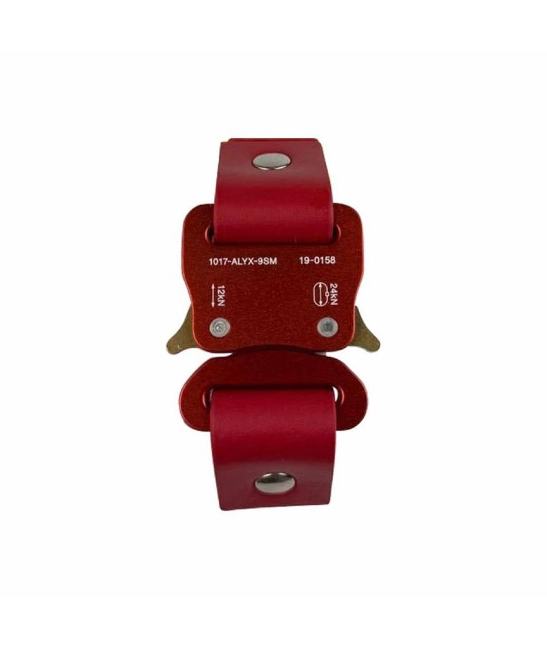 1017 ALYX 9SM Бордовый кожаный браслет, фото 1